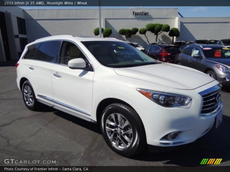Moonlight White / Wheat 2013 Infiniti JX 35 AWD
