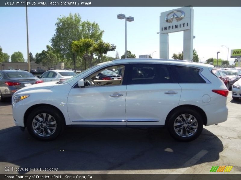 Moonlight White / Wheat 2013 Infiniti JX 35 AWD