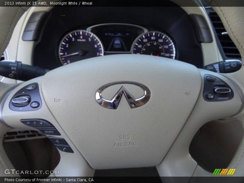 Moonlight White / Wheat 2013 Infiniti JX 35 AWD