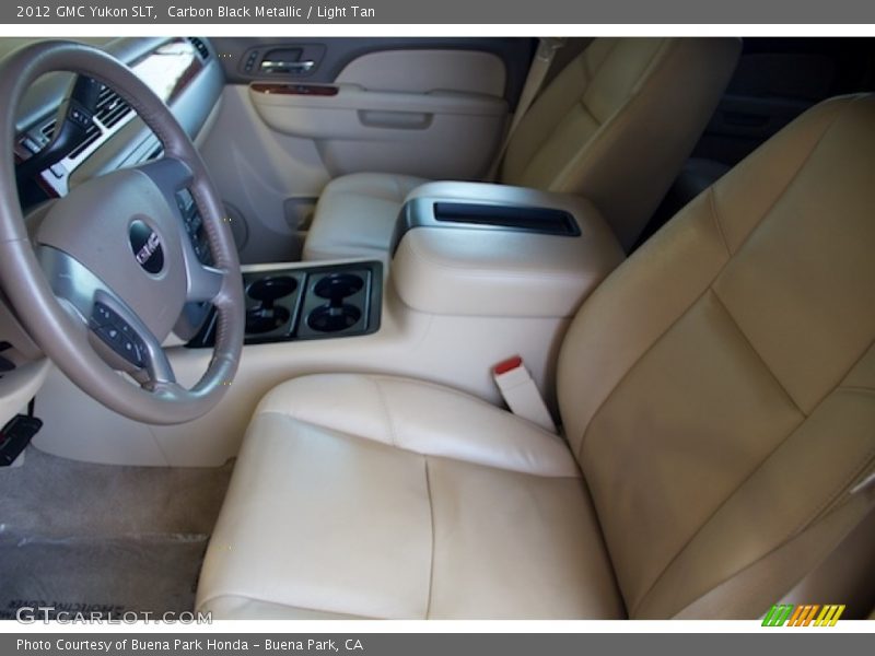 Carbon Black Metallic / Light Tan 2012 GMC Yukon SLT