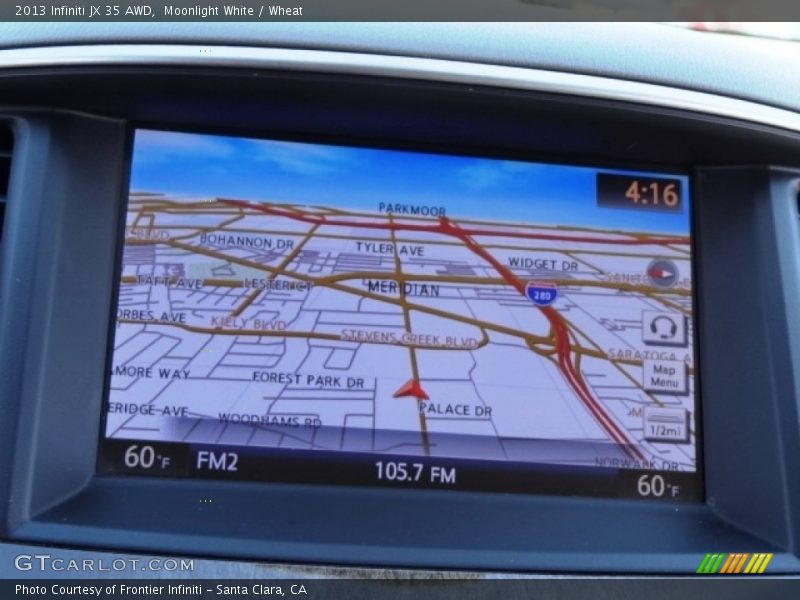 Moonlight White / Wheat 2013 Infiniti JX 35 AWD