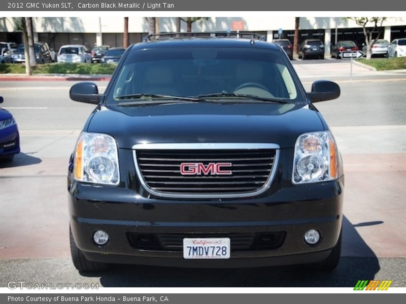 Carbon Black Metallic / Light Tan 2012 GMC Yukon SLT