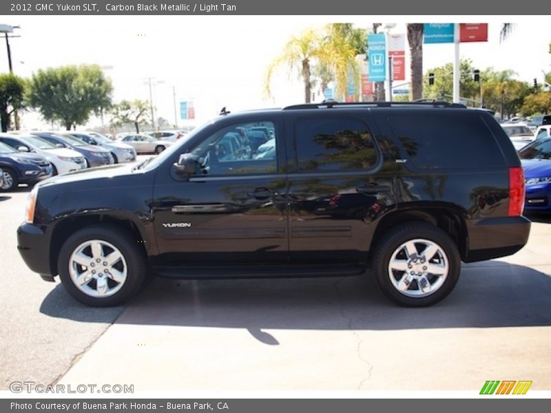 Carbon Black Metallic / Light Tan 2012 GMC Yukon SLT
