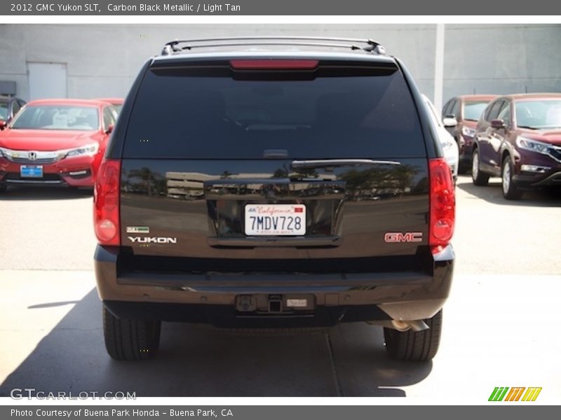 Carbon Black Metallic / Light Tan 2012 GMC Yukon SLT