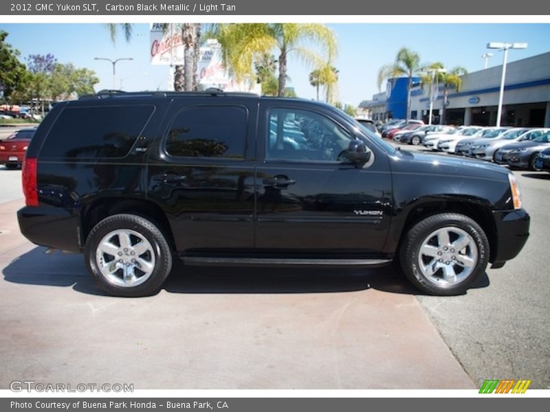 Carbon Black Metallic / Light Tan 2012 GMC Yukon SLT