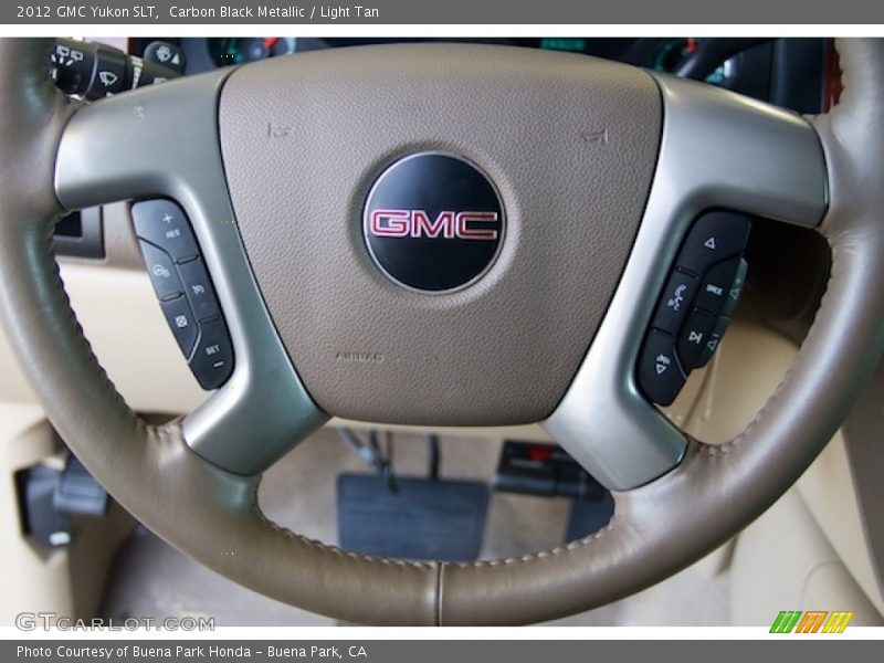 Carbon Black Metallic / Light Tan 2012 GMC Yukon SLT