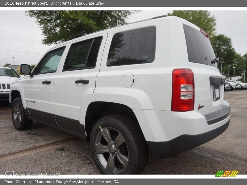 Bright White / Dark Slate Gray 2016 Jeep Patriot Sport
