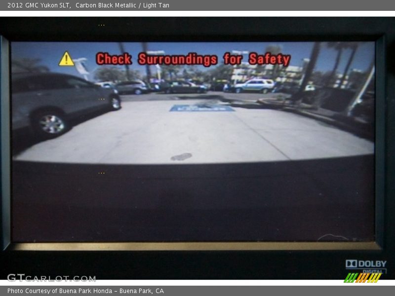 Carbon Black Metallic / Light Tan 2012 GMC Yukon SLT