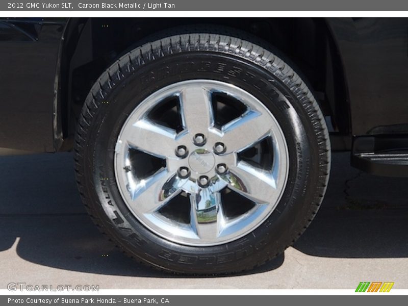 Carbon Black Metallic / Light Tan 2012 GMC Yukon SLT