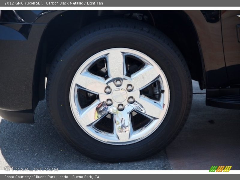 Carbon Black Metallic / Light Tan 2012 GMC Yukon SLT