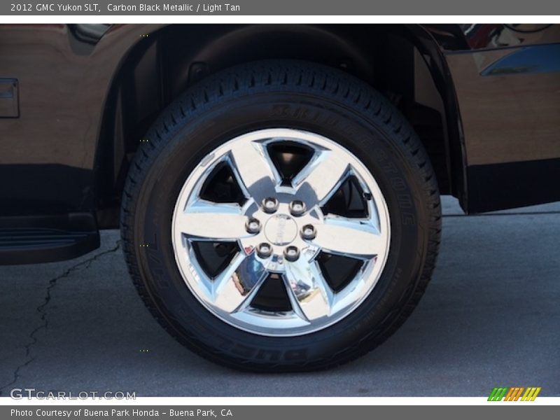 Carbon Black Metallic / Light Tan 2012 GMC Yukon SLT