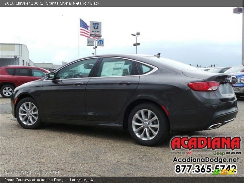 Granite Crystal Metallic / Black 2016 Chrysler 200 C