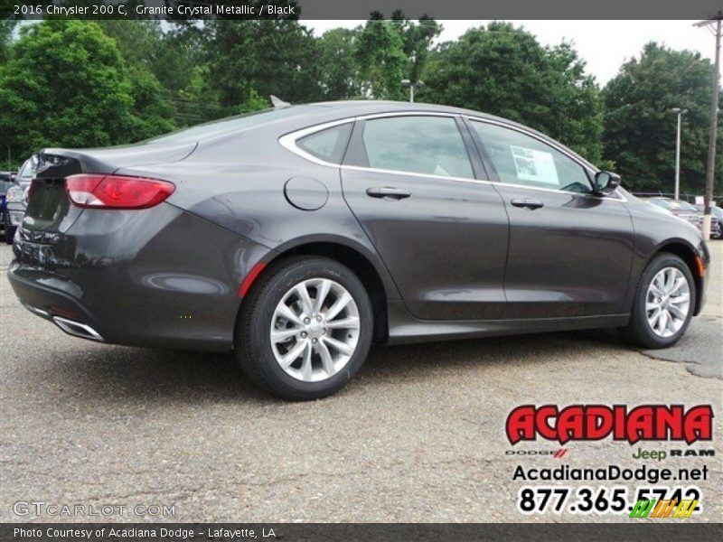 Granite Crystal Metallic / Black 2016 Chrysler 200 C