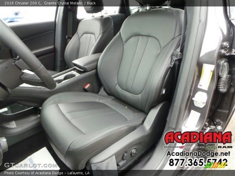 Granite Crystal Metallic / Black 2016 Chrysler 200 C