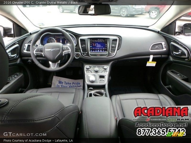 Granite Crystal Metallic / Black 2016 Chrysler 200 C