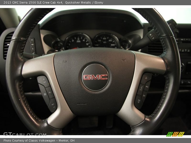 Quicksilver Metallic / Ebony 2013 GMC Sierra 1500 SLE Crew Cab 4x4