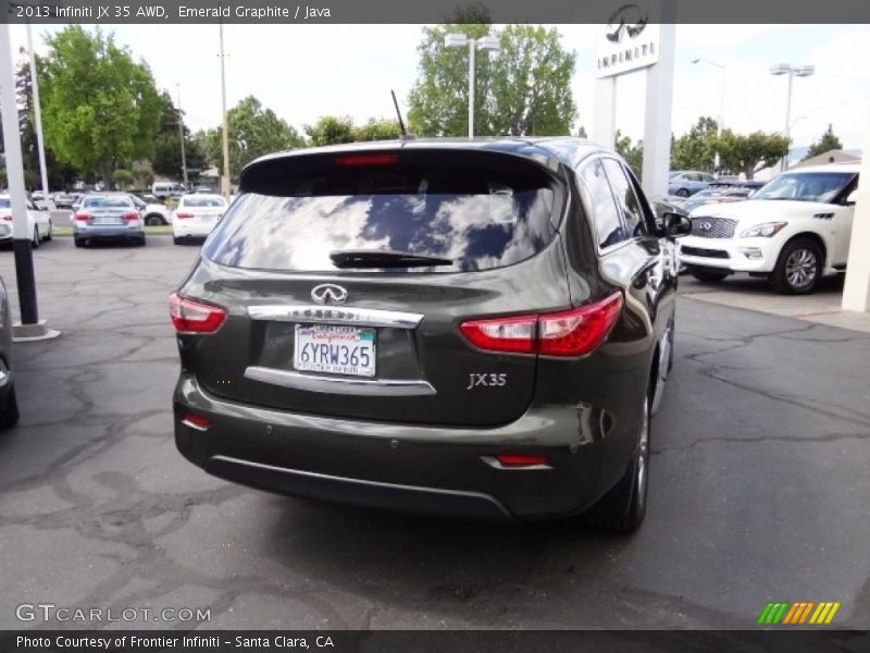 Emerald Graphite / Java 2013 Infiniti JX 35 AWD