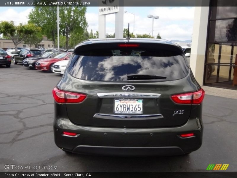 Emerald Graphite / Java 2013 Infiniti JX 35 AWD