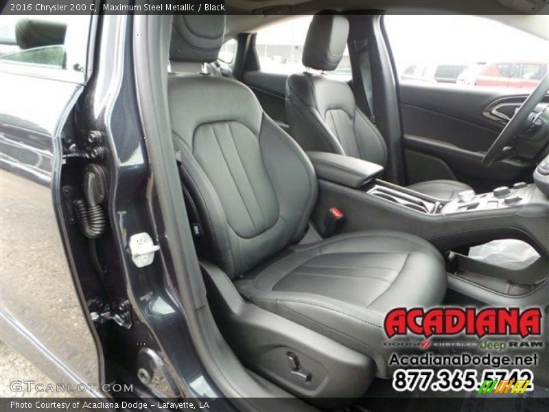Maximum Steel Metallic / Black 2016 Chrysler 200 C