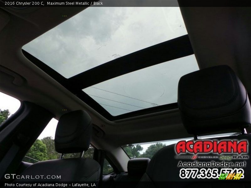 Maximum Steel Metallic / Black 2016 Chrysler 200 C