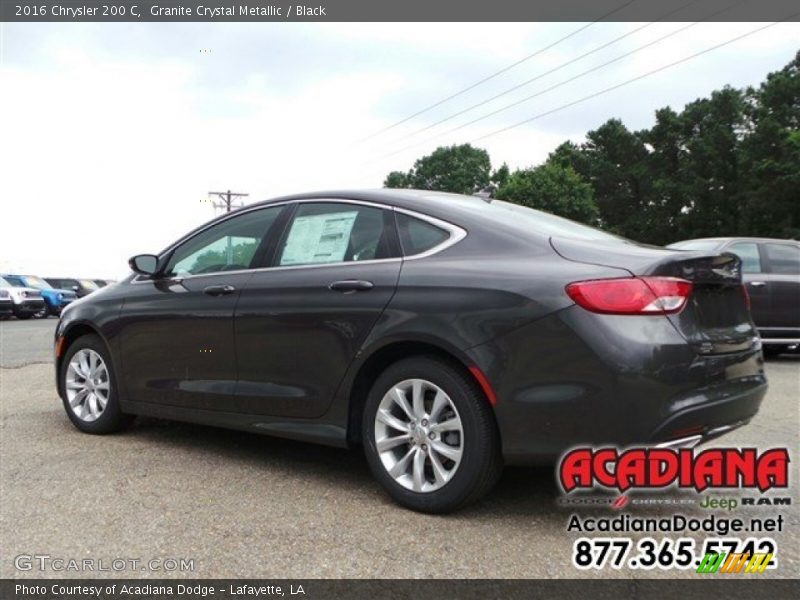 Granite Crystal Metallic / Black 2016 Chrysler 200 C