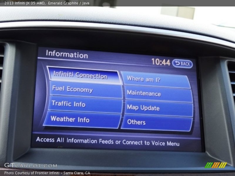 Emerald Graphite / Java 2013 Infiniti JX 35 AWD