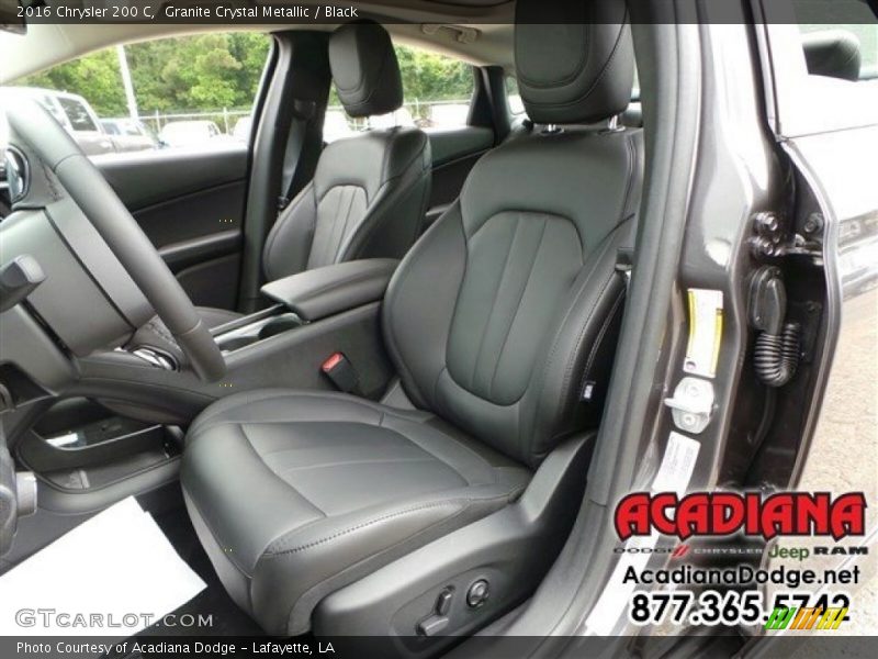 Granite Crystal Metallic / Black 2016 Chrysler 200 C