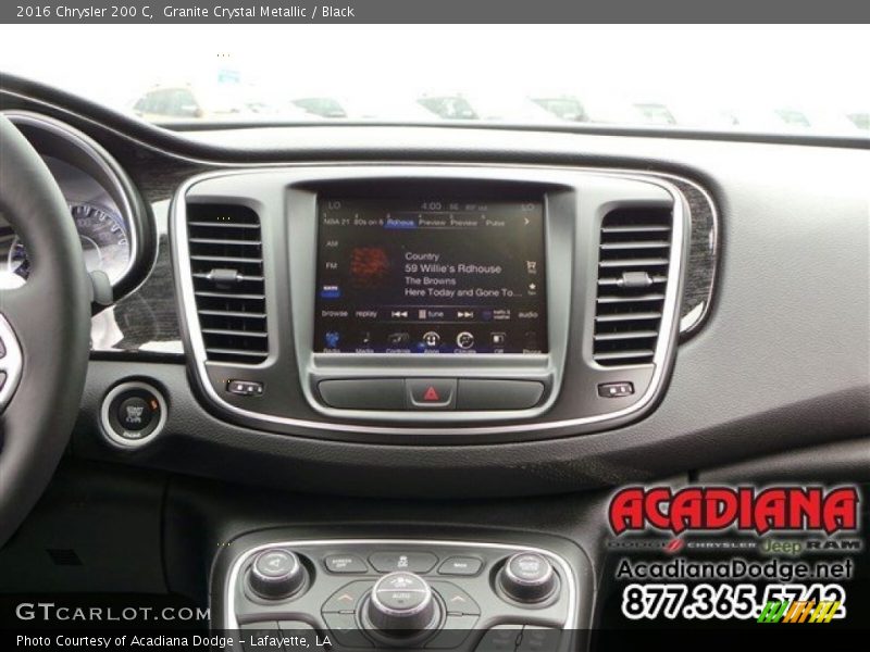 Granite Crystal Metallic / Black 2016 Chrysler 200 C