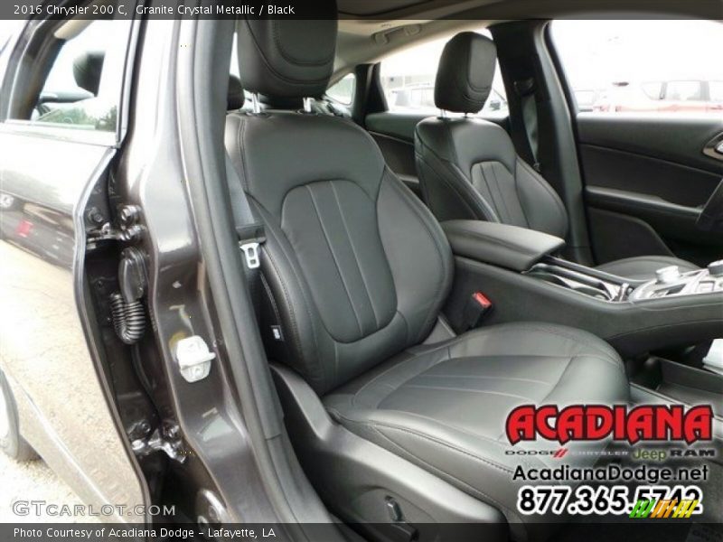 Granite Crystal Metallic / Black 2016 Chrysler 200 C
