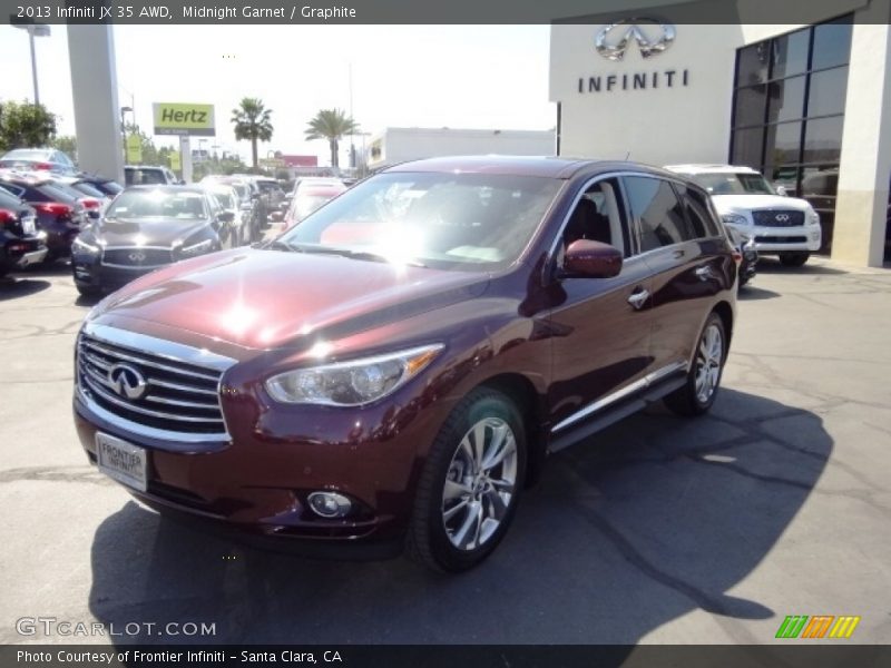 Midnight Garnet / Graphite 2013 Infiniti JX 35 AWD