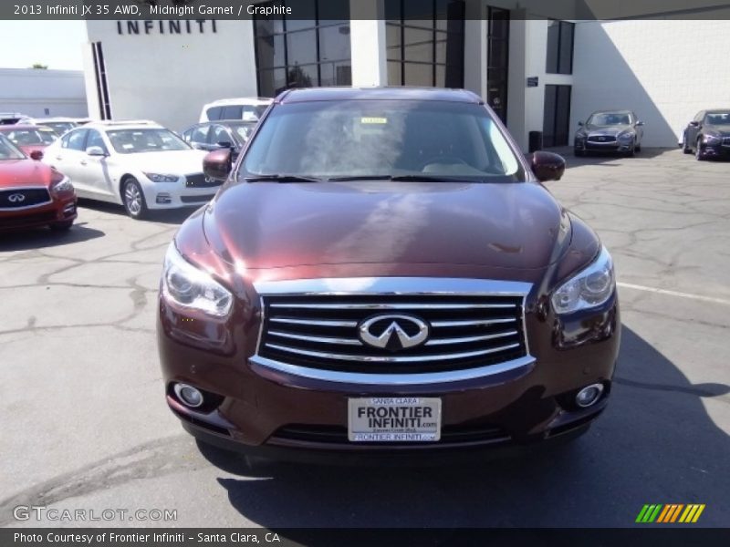 Midnight Garnet / Graphite 2013 Infiniti JX 35 AWD