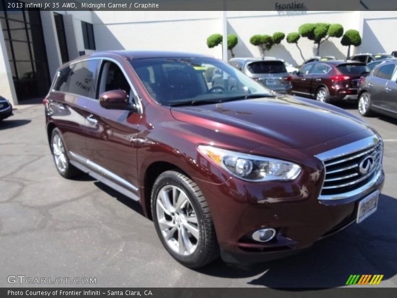 Midnight Garnet / Graphite 2013 Infiniti JX 35 AWD
