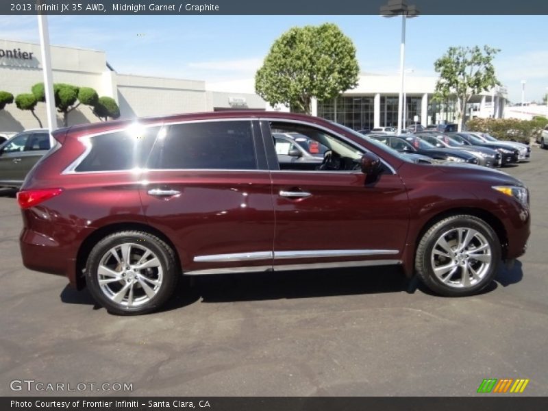 Midnight Garnet / Graphite 2013 Infiniti JX 35 AWD