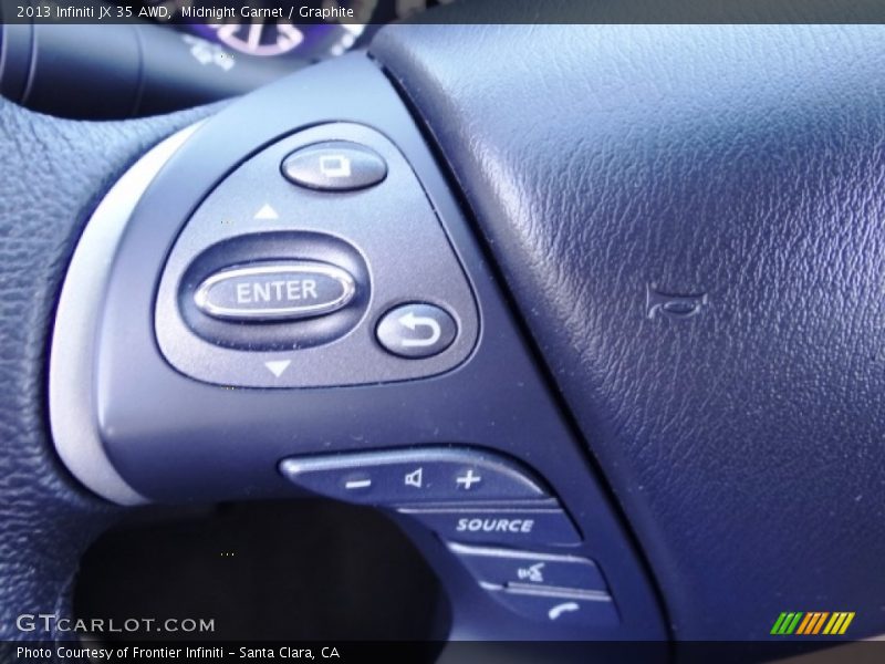 Midnight Garnet / Graphite 2013 Infiniti JX 35 AWD