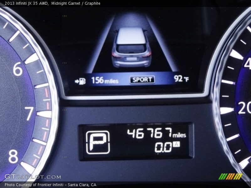 Midnight Garnet / Graphite 2013 Infiniti JX 35 AWD