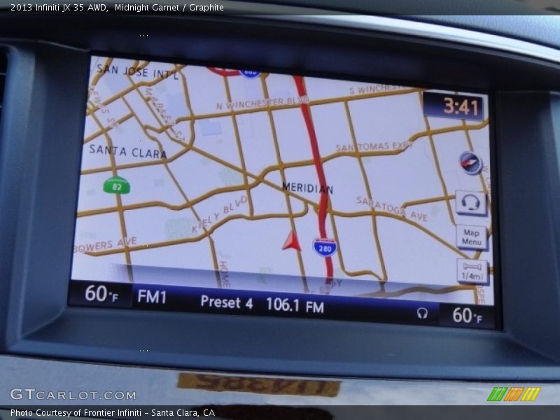 Midnight Garnet / Graphite 2013 Infiniti JX 35 AWD