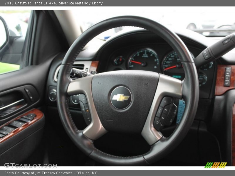 Silver Ice Metallic / Ebony 2013 Chevrolet Tahoe LT 4x4