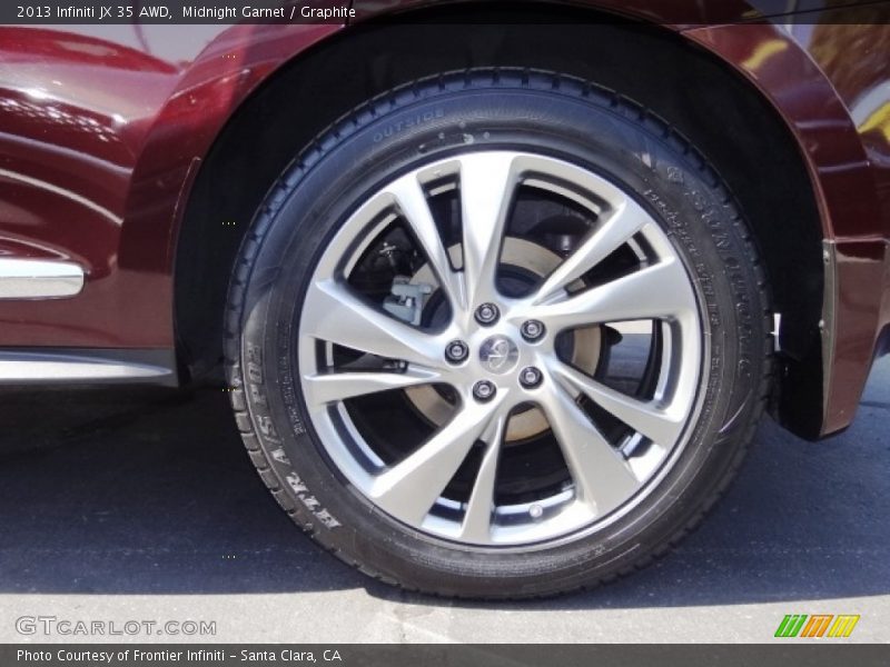 Midnight Garnet / Graphite 2013 Infiniti JX 35 AWD