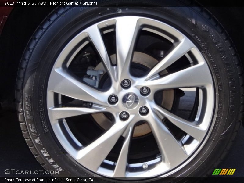 Midnight Garnet / Graphite 2013 Infiniti JX 35 AWD