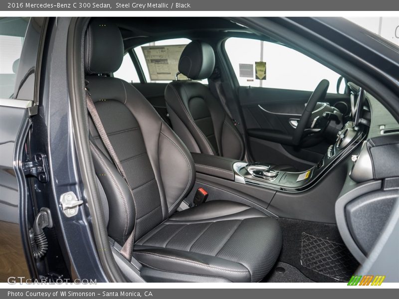 Steel Grey Metallic / Black 2016 Mercedes-Benz C 300 Sedan