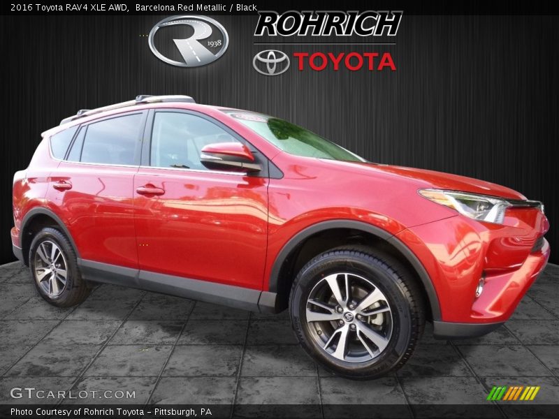 Barcelona Red Metallic / Black 2016 Toyota RAV4 XLE AWD