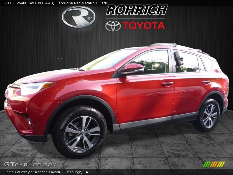 Barcelona Red Metallic / Black 2016 Toyota RAV4 XLE AWD