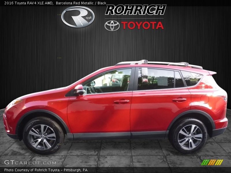 Barcelona Red Metallic / Black 2016 Toyota RAV4 XLE AWD