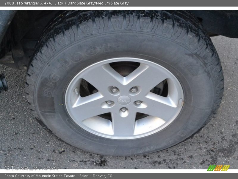 Black / Dark Slate Gray/Medium Slate Gray 2008 Jeep Wrangler X 4x4