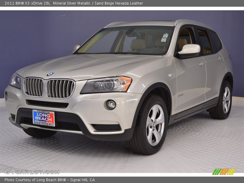 Mineral Silver Metallic / Sand Beige Nevada Leather 2011 BMW X3 xDrive 28i