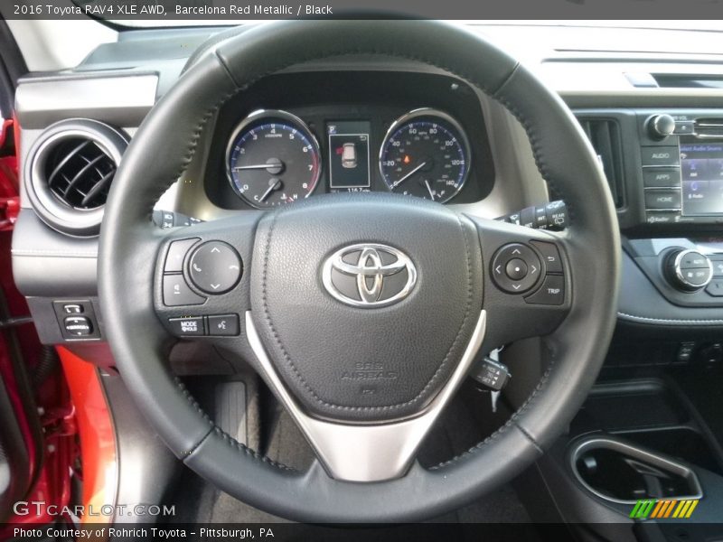 Barcelona Red Metallic / Black 2016 Toyota RAV4 XLE AWD