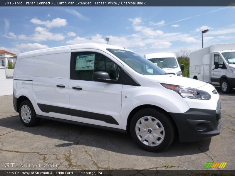 Frozen White / Charcoal Black 2016 Ford Transit Connect XL Cargo Van Extended
