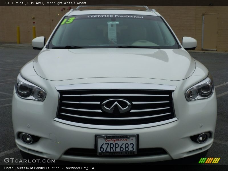 Moonlight White / Wheat 2013 Infiniti JX 35 AWD