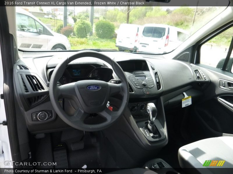 Frozen White / Charcoal Black 2016 Ford Transit Connect XL Cargo Van Extended