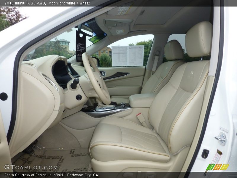 Moonlight White / Wheat 2013 Infiniti JX 35 AWD